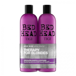 Shampoo e Condicionador Profissional 750 ml para Cabelos Loiros Protege, Hidrata e Condiciona, TIGI 612678, Rosa