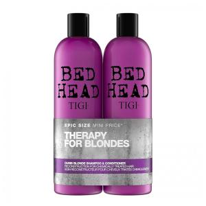 Shampoo e Condicionador Profissional 750 ml para Cabelos Loiros Protege, Hidrata e Condiciona, TIGI 612678, Rosa