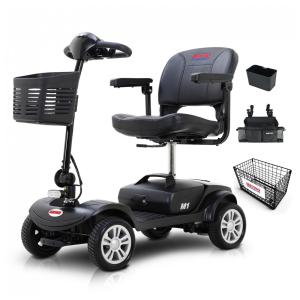 Cadeira de Rodas Elétrica Metro Mobility 4 Rodas para Adultos, Capacidade de 136 kg, Scooter Dobrável para Idosos, Bateria de Longa Duração.