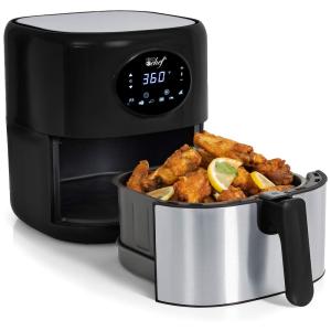 Deco Chef Fritadeira Elétrica AirFryer, Capacidade 3.5L, Painel Digital, 1200W, 110V, Preta