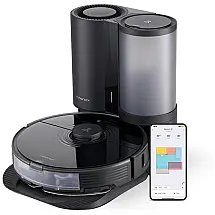 Aspirador de Pó Robô Roborock S7 com Conexão via APP WI FI, Auto Esvaziamento e Mapeamento Multinível, 110V, Preto
