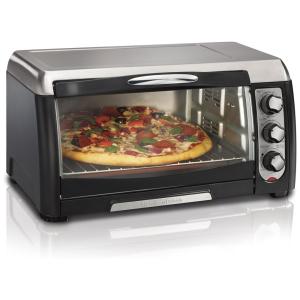 Forno Elétrico de Bancada com Temporizador, 1400W, 110v, HAMILTON BEACH 31331, Preto