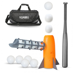 Conjunto de Golfe com Arremessador Automático para Crianças de 5 Anos ou Mais, YESMARKS, Laranja