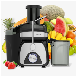 Centrífuga de Frutas com 2 Velocidades, Aço Inoxidável, 110v, AZEUS EJ01C, Cinza