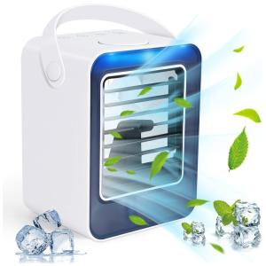 Climatizador de Ar Portátil 3 em 1 300 mL com 3 Velocidades, SIPHOENS, Branco