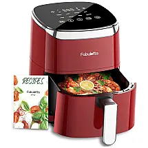 AirFryer Inteligente com 9 Modos e 4 Litros de Capacidade Ideal para 4 Pessoas, 1550W 110V, FABULETTA, Vermelha