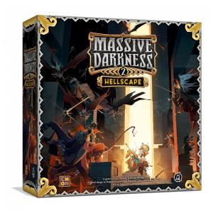 Jogo de Estratégia Massive Darkness 2 Hellscape 1 a 6 Jogadores, Para Maiores de 14 Anos, CMON 91730, Preto