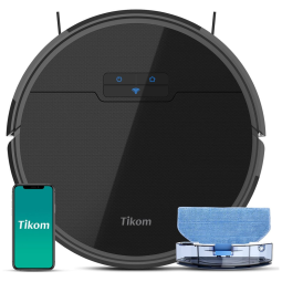 Aspirador de Pó Robô com Auto Carregamento, 110v, TIKOM G8000, Branco