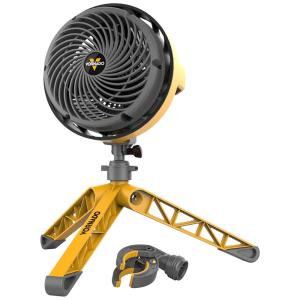 Ventilador com Base Triple e Anexamento de Braçadeira, 110V 53W, Vornado EXO5, Amarelo