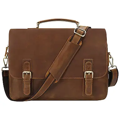 Bolsa Masculina de Couro Marrom