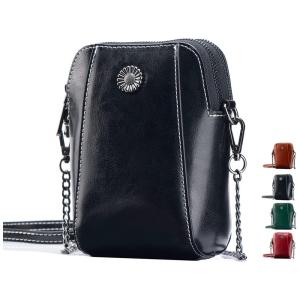 Bolsa Feminina de Ombro em Couro, TRODANCE, Preto