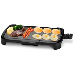 Grill Elétrico Antiaderente Serve até 6 Porções, 110V 1500W, Nozaya, Preto