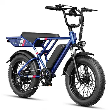 Bicicleta elétrica Jasion RetroVolt azul