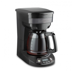 Cafeteira Elétrica Programável 2.8L em Aço Inoxidável com Painel Digital, 110v, HAMILTON BEACH 46293, Preto