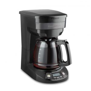 Cafeteira Elétrica Programável 2.8L em Aço Inoxidável com Painel Digital, 110v, HAMILTON BEACH 46293, Preto