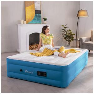 Colchão Inflável Casal com Bomba Embutida, Para até 340KG, AIRELAX, Azul