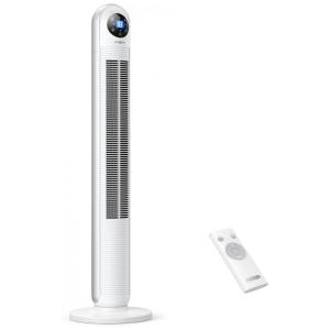 Ventilador de Torre PARIS RHÔNE TF01117 com Controle Remoto e Tela LED, Branco