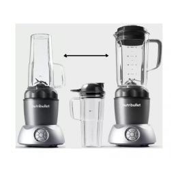 Liquidificador Portátil NB50200 com 2 Jarras 950 mL e 700 mL, 1000W, 110v, NUTRIBULLET, Cinza
