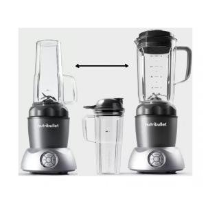 Liquidificador Portátil NB50200 com 2 Jarras 950 mL e 700 mL, 1000W, 110v, NUTRIBULLET, Cinza