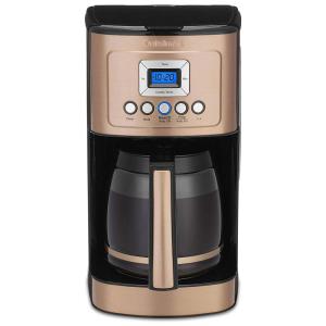 Cafeteira Elétrica Programável Programável de 14 Xícaras Tom de Alerta Pronto LCD Retro Iluminado, CUISINART DCC 3200CP, Dorado
