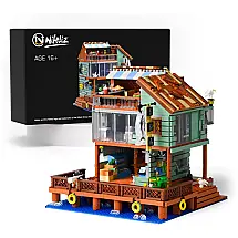 Kit de Construção Restaurante Waterfront com 2093 Peças, Nifeliz