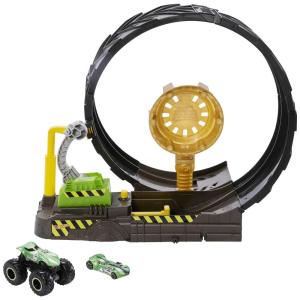 Lançador Hot Wheels Monster Truck Epic Loop com Caminhão e Carro Mattel