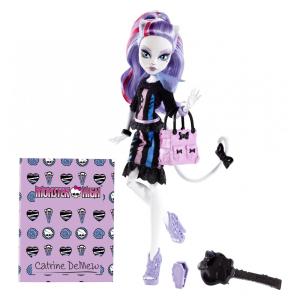 Monster High Boneca Catrine DeMew para Crianças a partir de 6 Anos, MATTEL BGD88, Azul