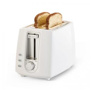 Torradeira 2 Fatias Hazel Quinn Branco Pérola 6 Níveis Fendas Largas para Pães e Bagels 750W 110V