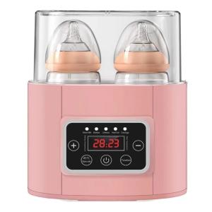Kanne Aquecedor de Mamadeira 6 em 1, Aquece e Esteriliza, Tamanho Padrão, Rosa