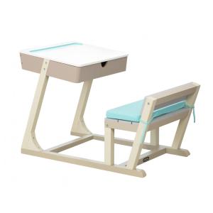Mesa de Estudos Infantil com Assento Confortável para Crianças de 3 a 8 Anos, LITTLE TIKES 658846EUC, Azul
