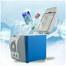 Mini Geladeira e Frigobar para carro, Portátil, 12V 7,5L, Resfria, Aquece, WANLECY, Azul