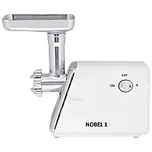 Moedor de Carne Elétrico Profissional, 3 Lâminas para Moagem, Aço Inoxidável, 1300W, 110v, S AFSTAR, Branco