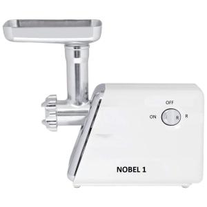 Moedor de Carne Elétrico Profissional, 3 Lâminas para Moagem, Aço Inoxidável, 1300W, 110v, S AFSTAR, Branco