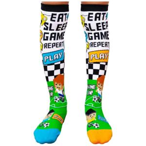 Meias de Jogo MADMIA - Eleve seu Jogo ao Próximo Nível e Vença! É Hora do Jogo! 3-5T Multi