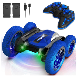 Carrinho RC 360° Dupla Face Azul com 2 Baterias Recarregáveis WSIYEN – Alta Performance e Diversão