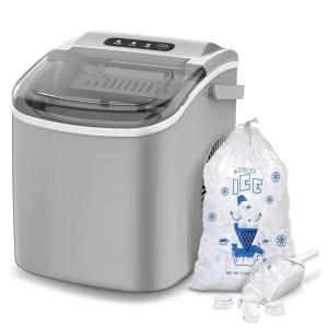 Máquina de Gelo até 11 kg em 24H Portátil, 110v, COWSAR, Preto