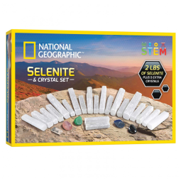 Conjunto de Cristal de Selenita e Outros Cristais, National Geographic