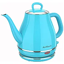 Chaleira Elétrica 1L com Fechamento Automático e Proteção de Fervura, 110V 1500W, Anfilank JK156A, Azul