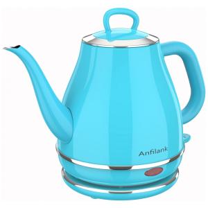 Chaleira Elétrica 1L com Fechamento Automático e Proteção de Fervura, 110V 1500W, Anfilank JK156A, Azul