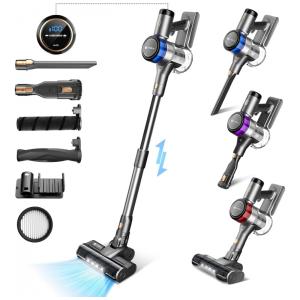 Aspirador de Pó Multifuncional UMLo S9 sem Fio com Acessórios, Painel LED e Sucção Potente 26000PA, 110V 400W, Preto