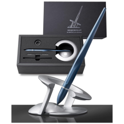 Novium Caneta Esferográfica Executiva Vertical com Tinta e Recarga de Alta Qualidade, Azul