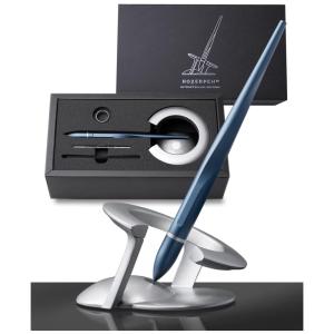 Novium Caneta Esferográfica Executiva Vertical com Tinta e Recarga de Alta Qualidade, Azul