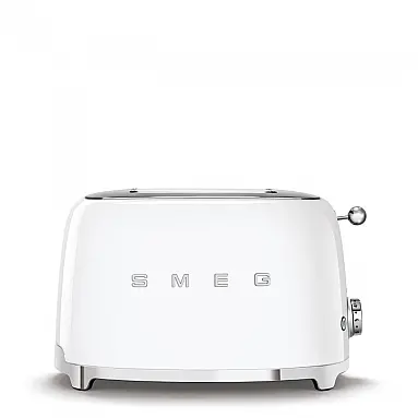 Torradeira elétrica Smeg branca retrô