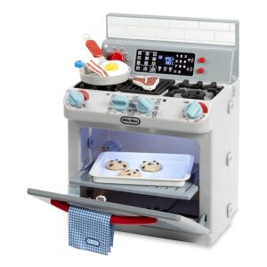 Fogão Realista com Sons e 11 Acessórios para Crianças Acima de 2 Anos, LITTLE TIKES 651403E7C, Cinza