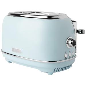 Heritage Torradeira Elétrica de 2 Fatias com 6 Níveis de Tostagem, 900W, Turquesa, turquesa, turquesa, 110v, HADEN 75027, Azul turquesa