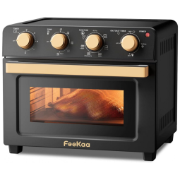 Forno Elétrico de Bancada 21 Litros com 7 Modos e 7 Acessórios, 1700W 110V, Feekaa, Preto