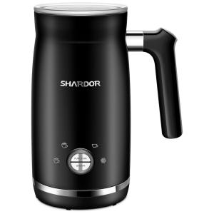 Espumador de Leite Elétrico 4 em 1, Capacidade 300 mL, Aço Inox, 110v, SHARDOR MF615B, Preto