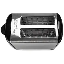 Torradeira Elétrica 2 Fatias com Desligamento Automático e Controle de Tostagem, 220V 750W, Dominion, Preta