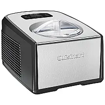 Sorveteira 1,2 Litros Timer e Controles Touchpad Temporizador Duas Pás, CUISINART ICE 100, Cinza escuro