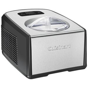 Sorveteira 1,2 Litros Timer e Controles Touchpad Temporizador Duas Pás, CUISINART ICE 100, Cinza escuro